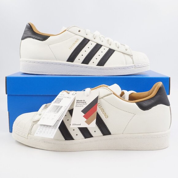 adidas Superstar 82 JJJJound Sneakers in Off-White - Men's Size 8.5 (IH8148) NEW - Picture 1 of 12